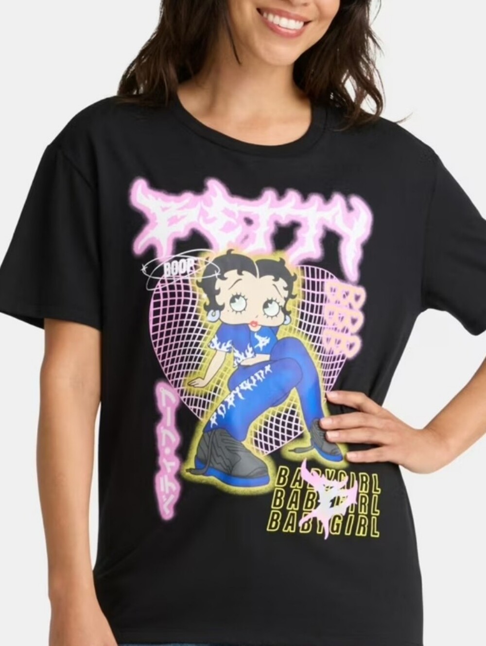 Black Betty Boop 'Baby Girl' Graphic Tee